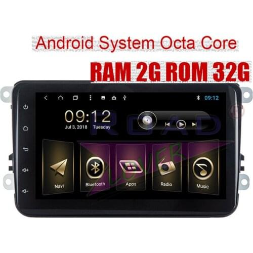 Roadlover Android 8.1 Car Autoradio Player For VW Universal Passat Tiguan Golf Jetta Magotan Stereo GPS Navigation 2 Din NO DVD