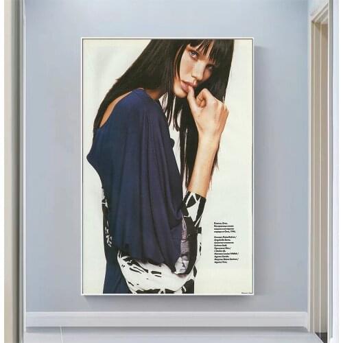 Silk Cloth Wall Poster ELLE Russia October My Scans Art Home Decoration Gift