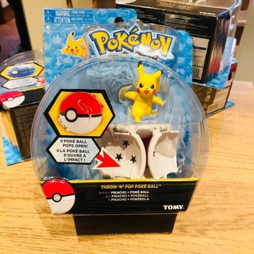 Tomy Pokemon Pikachu squirtle Bulbasaur Charmander action figure dolls with Pokeball toy children Christmas gift