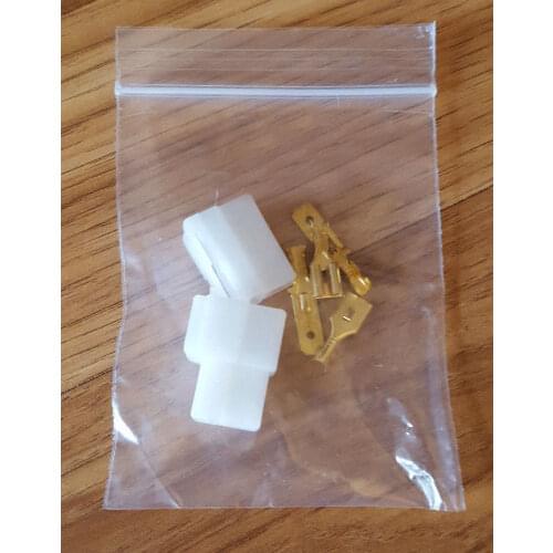 A pair Universal T Type 2 Pin DC Power Male Female Connector Plug for Kenwood Yaesu Icom Vehicular Radio Walkie Talkie