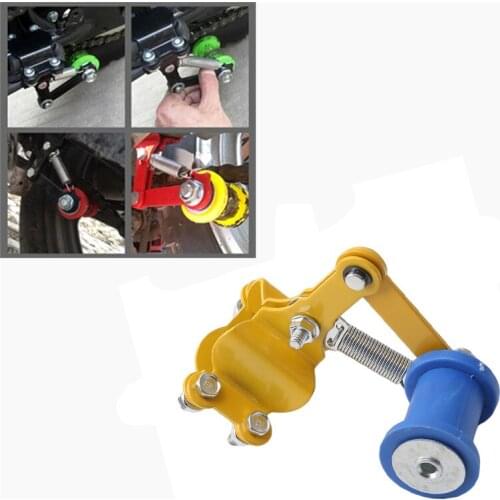 Universal Aluminum Motorcycle Chain Tensioner Adjuster Roller Tools Modified Accessories For Dirt Pit Bike ATV Motocross
