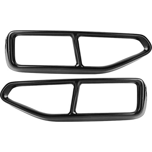 For BMW 7 series G11 G12 19-20 bright black stainless steel exhaust pipe end decoration steel four-out tail throat decoration