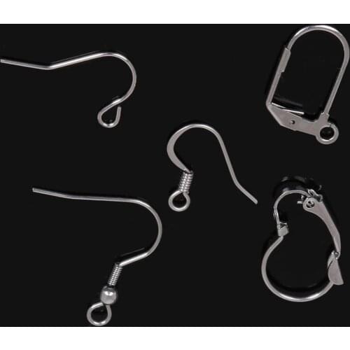 10pcs~200pcs Stainlness Steel Lobster & Clasp & Hook DIY Jewelry Findings Accessories Handmade Earrings Material