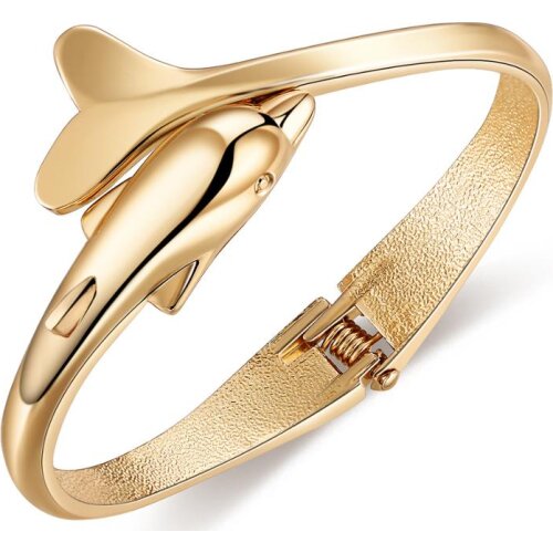 Punk Alloy Small Dolphin Shape Bangles Bracelets Trendy Statement Cuff Bracelets For Women Jewelry Accessories 2020