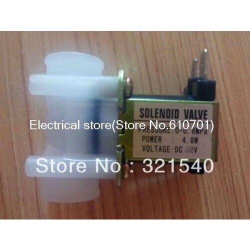 1/4"BSPP Female Nylon Plastic Electric Inlet Solenoid Valve 12VDC 24VDC 220VAC NC Normal Closed Drinking Water Fruit 0.02~0.8Mpa