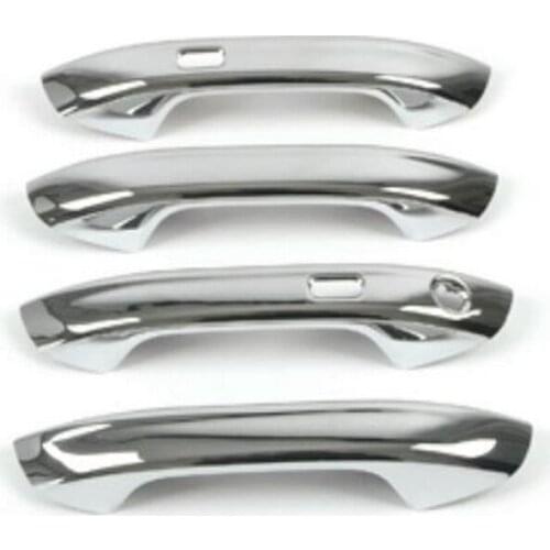 4-8 PCS DIY Car Styling New ABS Chrome Out Door Handle Light Box Cover Case Stickers for VW NEW GOLF MK7 Auto Parts Accessories