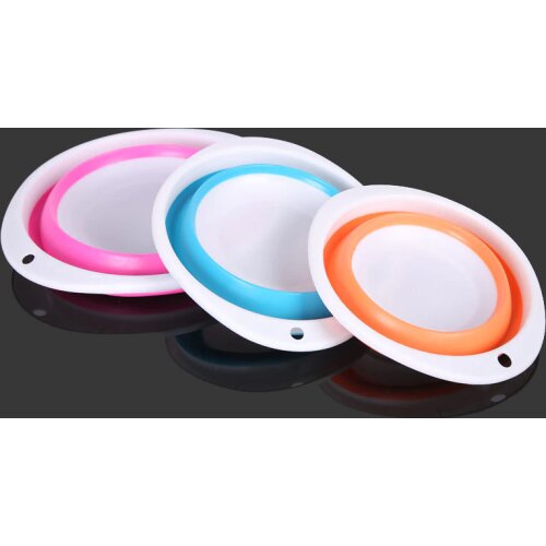 Fishing tackle accessories thickened bait pot portable mixing bait pot open bait pot fishing folding bait pot