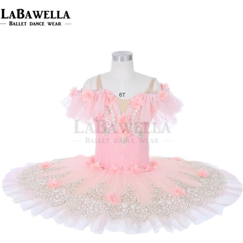 The Sleeping Beauty ballet tutu girls peach pink pancake tutu professional ballet costume 8layers dance tutu JY010