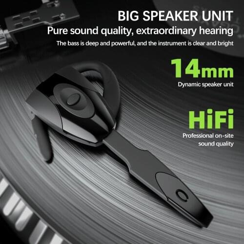 Business Bluetooth Headset With Microphone Rechargeable Long Standby Driving Car High Sensitivity Handsfree Wireless Headphones