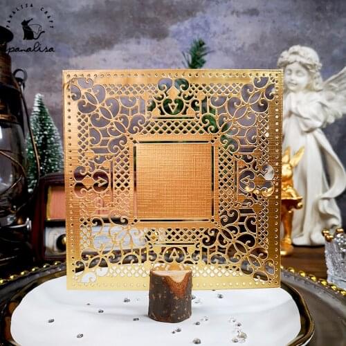 Panalisacraft Big vintage background Metal Cutting Dies Craft Dies Scrapbook Card Making Album Embossing Stencil Die cut