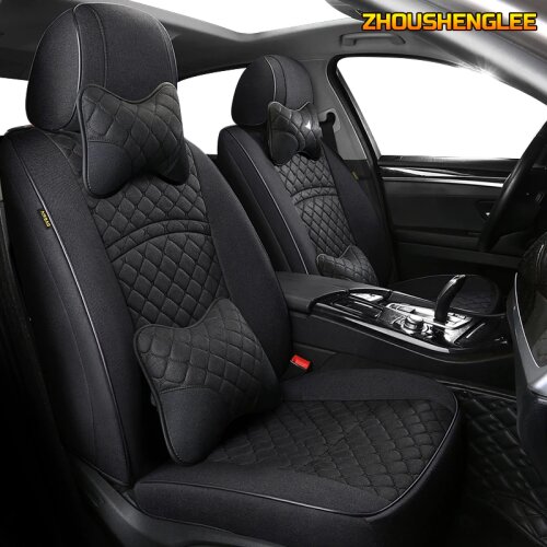 ZHOUSHENGLEE Custom FLAX car seat covers For Mercedes-Benz A180 A200 A220 B180 B200 B260 S320 S350 S450 S500 S300 S280 S600 S400