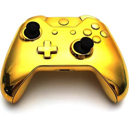 For Xbox One handle shell with a full set of gold Chrome for game Controller case
