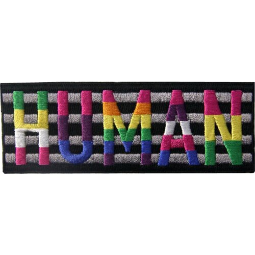 Embird Embroidery Embroidered Tactical Patch for Hat LGBT Human Retro Love Badge Ceo-Friendly Handmade 3D Iron on Badge