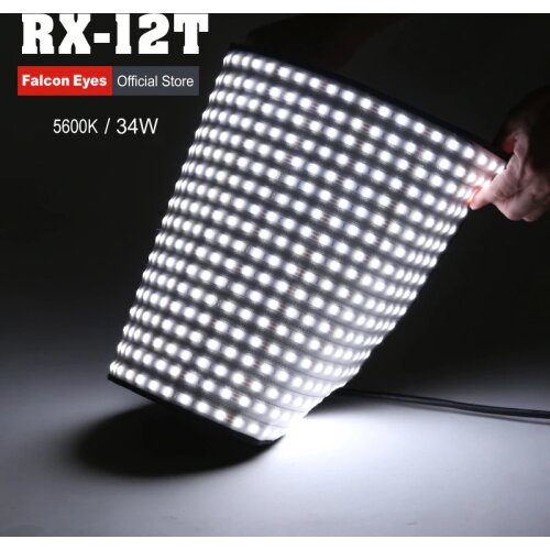 Falcon Eyes 34W LED Photographing Light Flexible Photo Lamp Portable For Camera Video/Studio/Interview/Movie Fotografia RX-12T