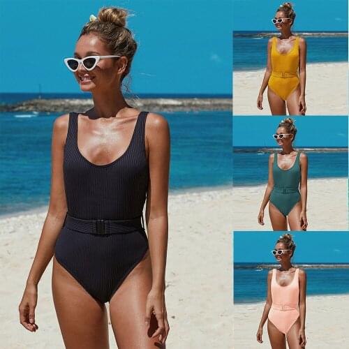 Shi Ying summer sexy one-piece swimsuit female suspenders belt detachable backless knitted thread jacquard swimsuit female