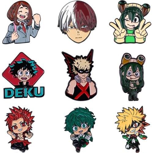 G1963 Creative Anime Funny Brooches Metal Badges for Clothing Hat Pin jewelry Gifts Charming Pins for kids