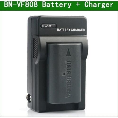 LANFULANG BN-VF808 BN VF808 Battery and Charger Kit for JVC MiniDV and Everio Camcorders BN-VF808AC BN-VF808U BN-VF818 BN-VF818U