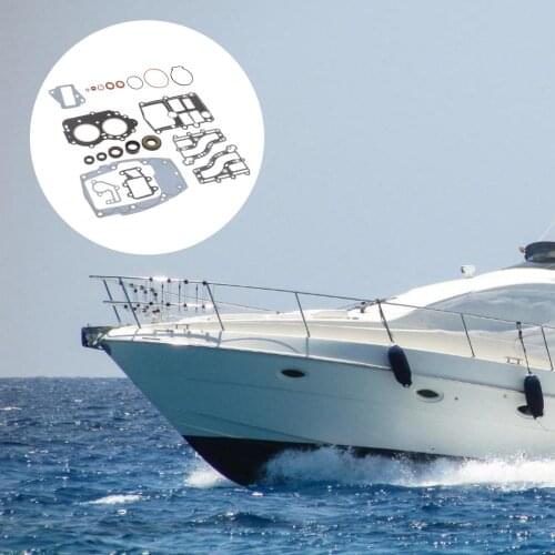 Gasket Kit Compatible For Hidea 15HP 2 Stroke Outboard Engine Replace 6E7-W0001-A1 Accessories