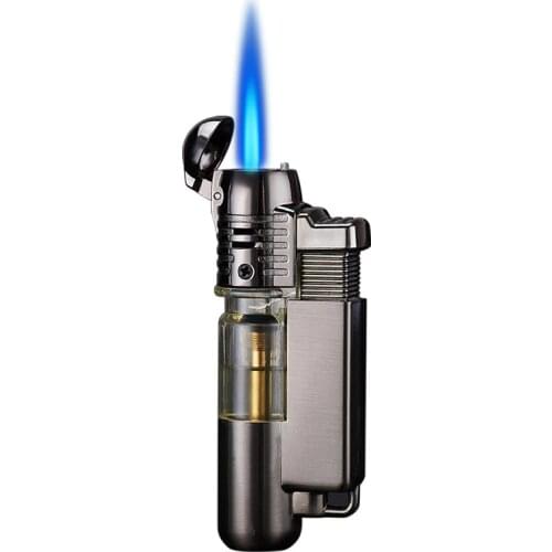 Round Machine Direct Impact Transparent Air Box Inflatable Direct Impact Windproof Lighter Mens Gift