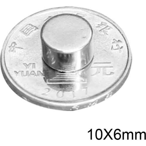 10~100PCS 10X6 mm Round Neodymium Magnets 10mmx6mm N35 Small Magnets Disc 10*6 Strong Cylinder Rare Earth Magnetic 10x6mm 10*6mm