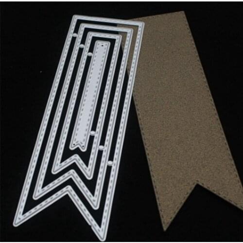 Metal Cutting Dies Tag Bookmark Background Card Scrapbooking Stencil Cut Die For DIY Card Crafts Handmade