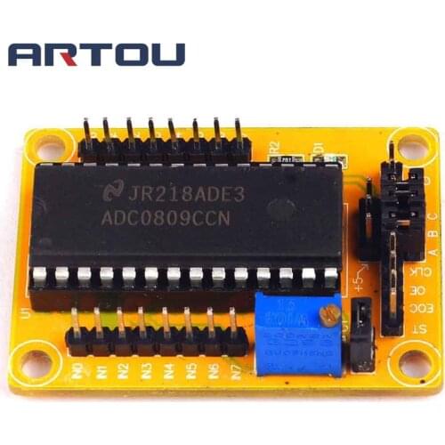ADC0809 Module 8-bit 81 Parallel AD Board Analog to Digital Conversion Program Digital Voltmete