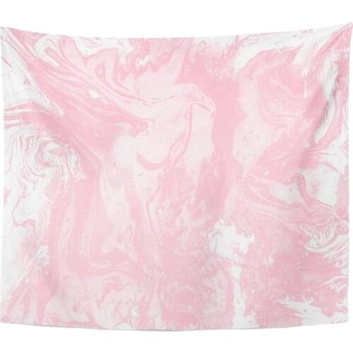 Marble Inky Pastel Neon Light Pink and White Abstract Tapestry Home Decor Wall Hanging for Living Room Bedroom Dorm 50x60 inches