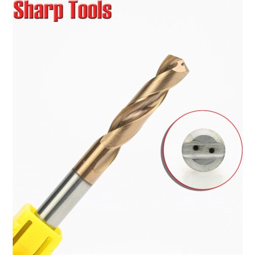 5.1-6mm Titanium Tungsten Carbide Iron Copper Steel Drill Bits Set 3D HRC50 CNC Mini Twist Hard Metal Drilling Tools Hole Cutter