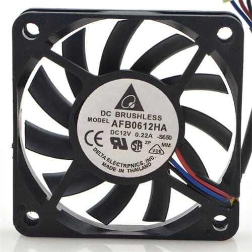 AFB0612HA 12V 0.22A 6CM 6010 Ultra-thin cooling fan