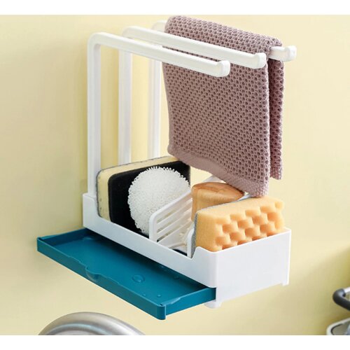 Sink Shelf Kitchen Sinks Organizer Soap Sponge Holder Sink Drain Rack Wall-Mounted Storage Basket Kitchen Gadgets Accessories