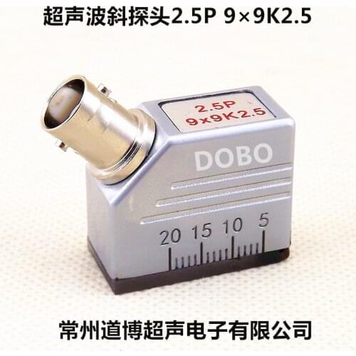 Ultrasonic oblique probe 2.5MHz (2.5P) 9*9K2.5 flaw detector probe UT metal flaw detection nondestructive testing