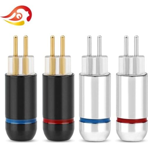 QYFANG 0.78mm Rhodium Plated Copper Earphone Pin Metal Adapter For W4R UM3X UE18 JH16 ES3 Headset Plug Wire Connector Audio Jack