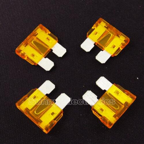 100pcs 5 Amp Auto Car Truck Standard Blade Fuse 5A 32V Fast Acting ATC Blade Fuse Car Boat Truck SUV Automotive Replacement