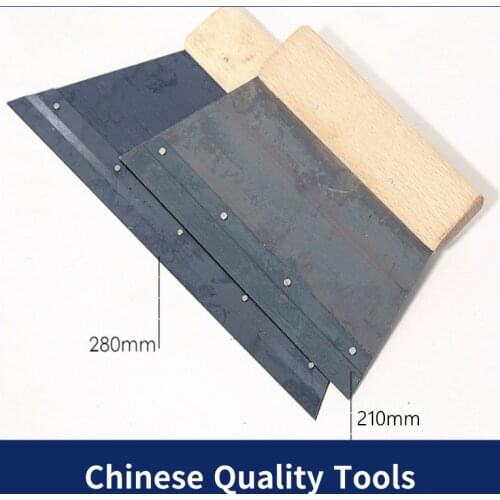 2 pc 280mm & 210mm PVC plastic floor construction tools glue scraper rack and pinion with scraping teeth 2 pc high quality