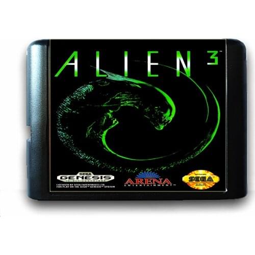 Alien 3 for 16 bit Sega MD Game Card for Mega Drive for Genesis Video Game Console PAL USA JAP