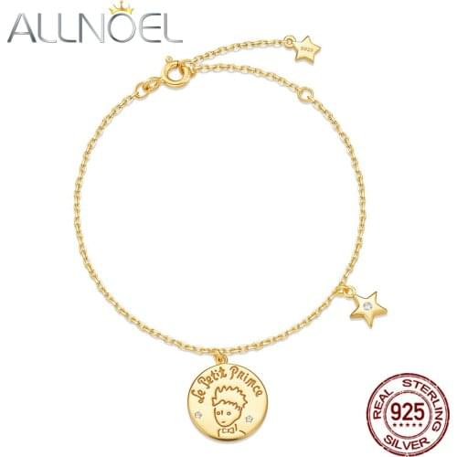 ALLNOEL Designer Blacelet for Women Solid 925 Sterling Silver 5A zircon Adjustable Chain Fine Jewelry Birthday Gift 2020 New