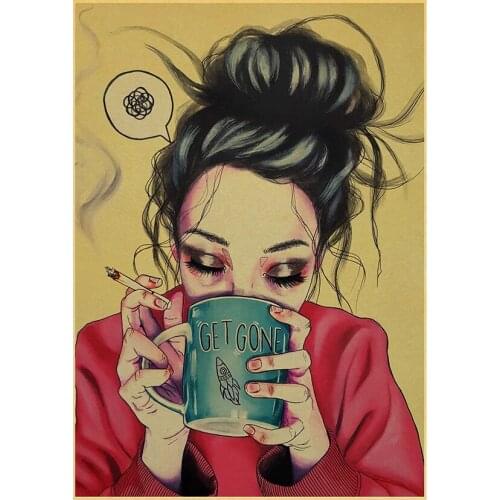 DIY Diamond Embroidery non-mainstream Smoke girl Diamond Painting Cross Stitch square Drill Mosaic Decoration for home WG1759