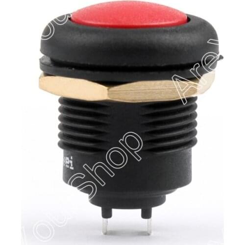 Areyourshop Push Button Switch ON/OFF Self-Locking Industrial Grade 16mm 5A 250VAC / 8A 125VAC 1PCS