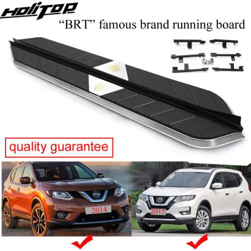 Running board side step bar for Nissan 2014-2020 X-trail Rogue,"surpass G2" model from BRT brand,load 400kg,Thicken aluminium