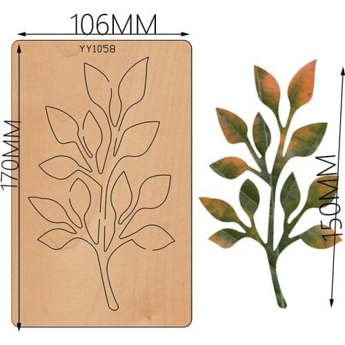 Wooden die cutting die leaf knife die YY1058 is compatible with most manual die cutting scrapbook dies