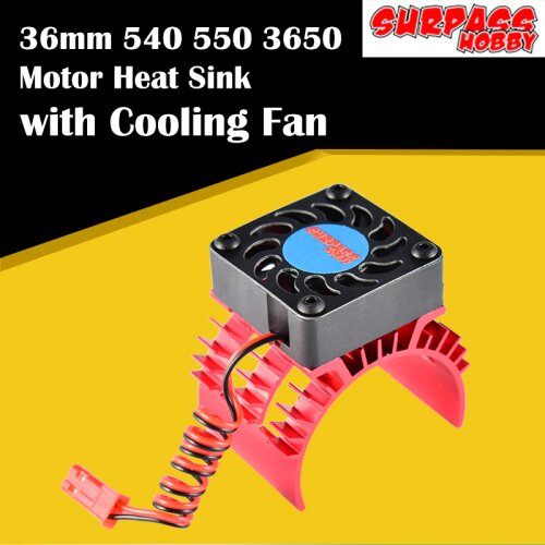 RC Cooling Fan Electric Car Brushless Motor Heatsink Cover for 1:10 HSP RC Car 540 550 3650 Size Motor RC Parts Red/Orange/Blue