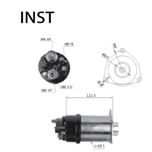 ELECTROMAGNETIC SWTICH SOLENOID FOR 12V 4.5KW 1115612 454 1993790 1993792 1993799 1993800 1993854 SNLSD42B SNLSD42C