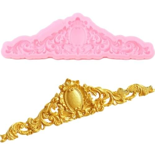 European Relief Silicone Molds Chocolate Fondant Cake Decorating Tools Sugarcraft Cupcake Topper Mould Candy Polymer Clay Moulds