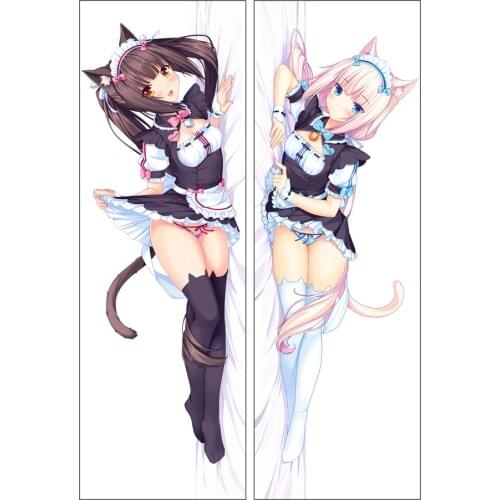 Galgame NEKOPARA vanilla Chocolat custom made decorative hugging body pillow case cover anime dakimakura pillowcases