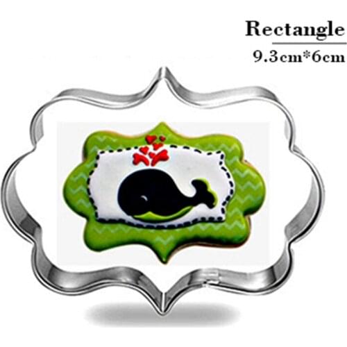 Frame Style Cookie Tools Biscuit Cutter Stainless Steel Baking Mold Sugarcraft Pastry Tools Kitchen Accessories Baking Fondant