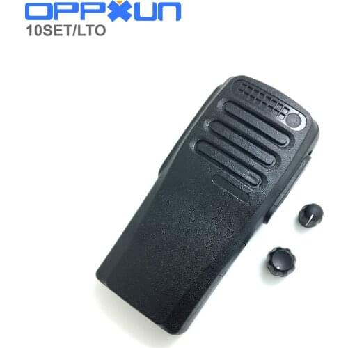 10set Black Color housing shell front case with volume and channel knobs for motorola XIR P3688 DP1400 DEP450 walkie talkie
