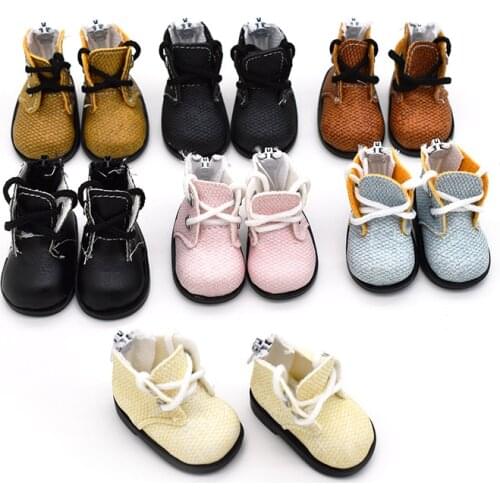 1pair 5cm 15/20CM EXO doll zipper shoes fit for Korea Kpop EXO idol Dolls our generation girl boy gift doll shoes accessories
