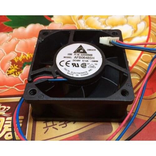 Genuine AFB0648SH 6025 6cm DC 48V 0.12A 6CM 60*60*25MM 3-wire Switch Cooling Fan