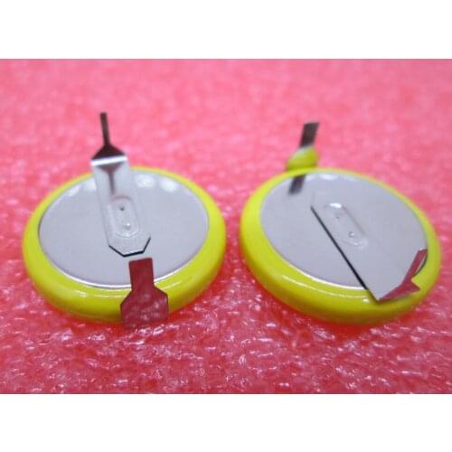 NEW ML2032-T6 ML2032 rechargeable battery ML2032T6 2032 3V 65mah buttons battery welding feet leg