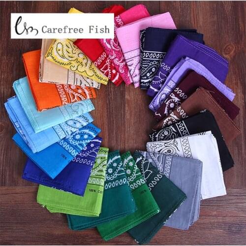 2018 Newest Cotton Blend Hip-hop Bandanas For Male Female Head Scarf Scarves Wristband hot selling